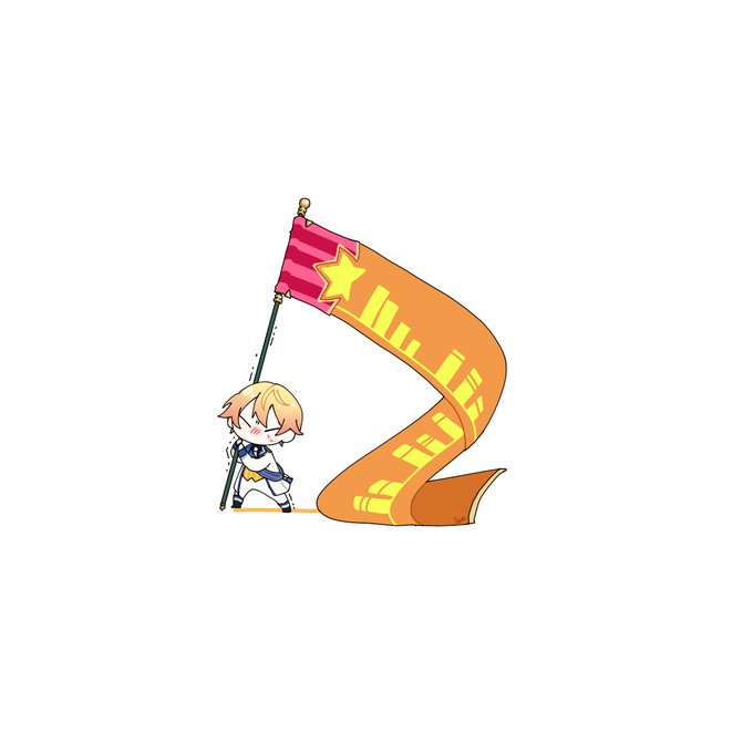 「chibi holding flag」 illustration images(Latest)