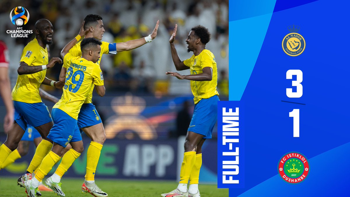 ACL on X: ✨ 𝗤𝗨𝗔𝗟𝗜𝗙𝗜𝗘𝗗 ✨ ©️ Captain Ronaldo leads 🇸🇦 Al Nassr  into the #ACL Group Stage!  / X