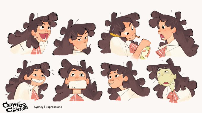 apologies for the lack of activity yall (life has me flattened on the ground) but i'm cooking!!! comic coming soon!!!! in the meantime here is a sydney expression sheet from my port to keep yall company