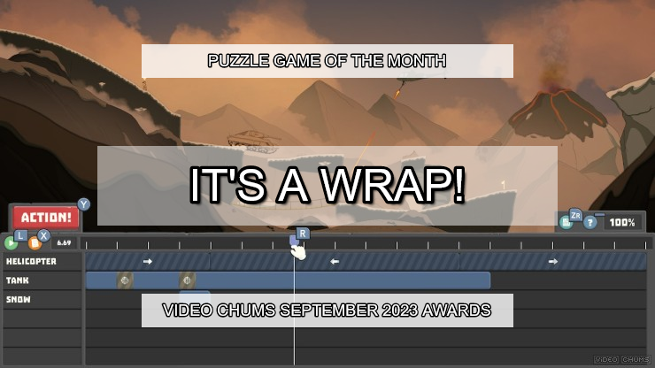 It's a Wrap! from <a href="/StudiosChanko/">It's a Wrap! 🎬 Out Now on Steam & Nintendo Switch</a> and <a href="/AMC_Play/">AMC Games</a> is our Puzzle Game of the Month! 🏅 videochums.com/article/indie-…