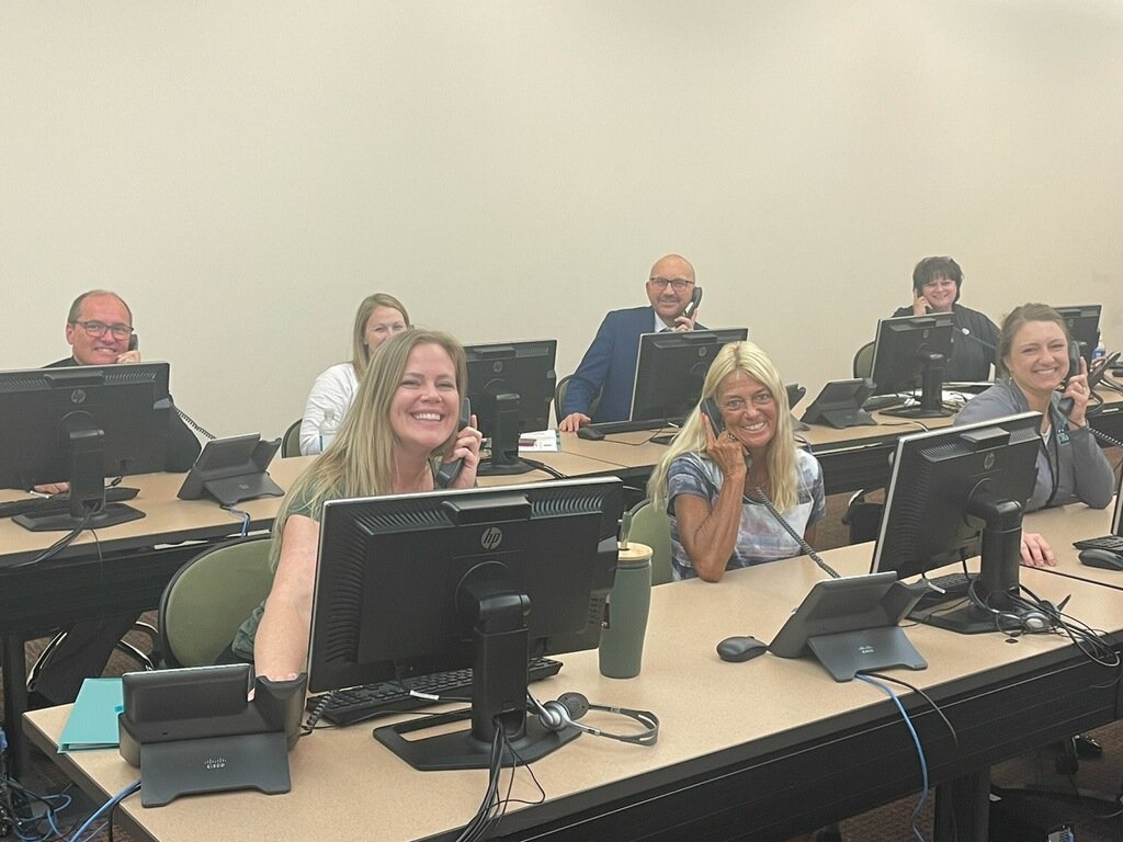 EricGordon_CEO's tweet photo. Tonight, I joined several other volunteers at @TriCedu Western Campus to phone bank in support of Issue 5, the levy on this November's ballot to keep #TriC affordable, high quality, and where futures begin for so many! To learn more about Issue 5, visit https://t.co/tNNEN9UgrE. https://t.co/mgnnolv90O