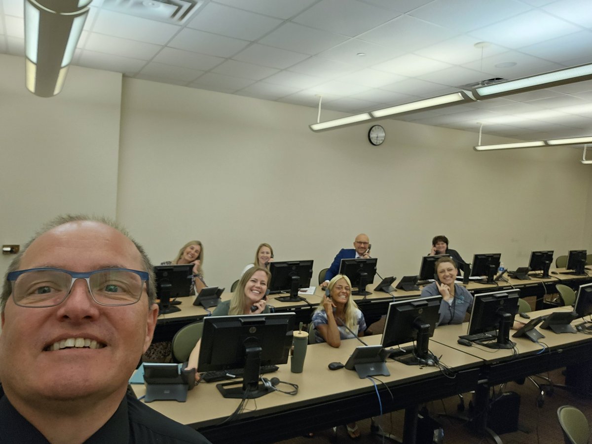 EricGordon_CEO's tweet photo. Tonight, I joined several other volunteers at @TriCedu Western Campus to phone bank in support of Issue 5, the levy on this November's ballot to keep #TriC affordable, high quality, and where futures begin for so many! To learn more about Issue 5, visit https://t.co/tNNEN9UgrE. https://t.co/mgnnolv90O