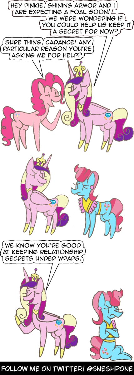 sneshpone's tweet photo. A Fair Mare [COMIC] #mlp #pinkiepie #princesscadance #mrscake https://t.co/1kCGjn8zM5