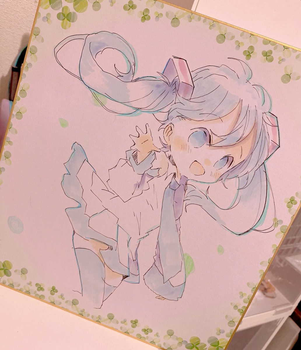 初音ミク 「できたー」|sakiのイラスト