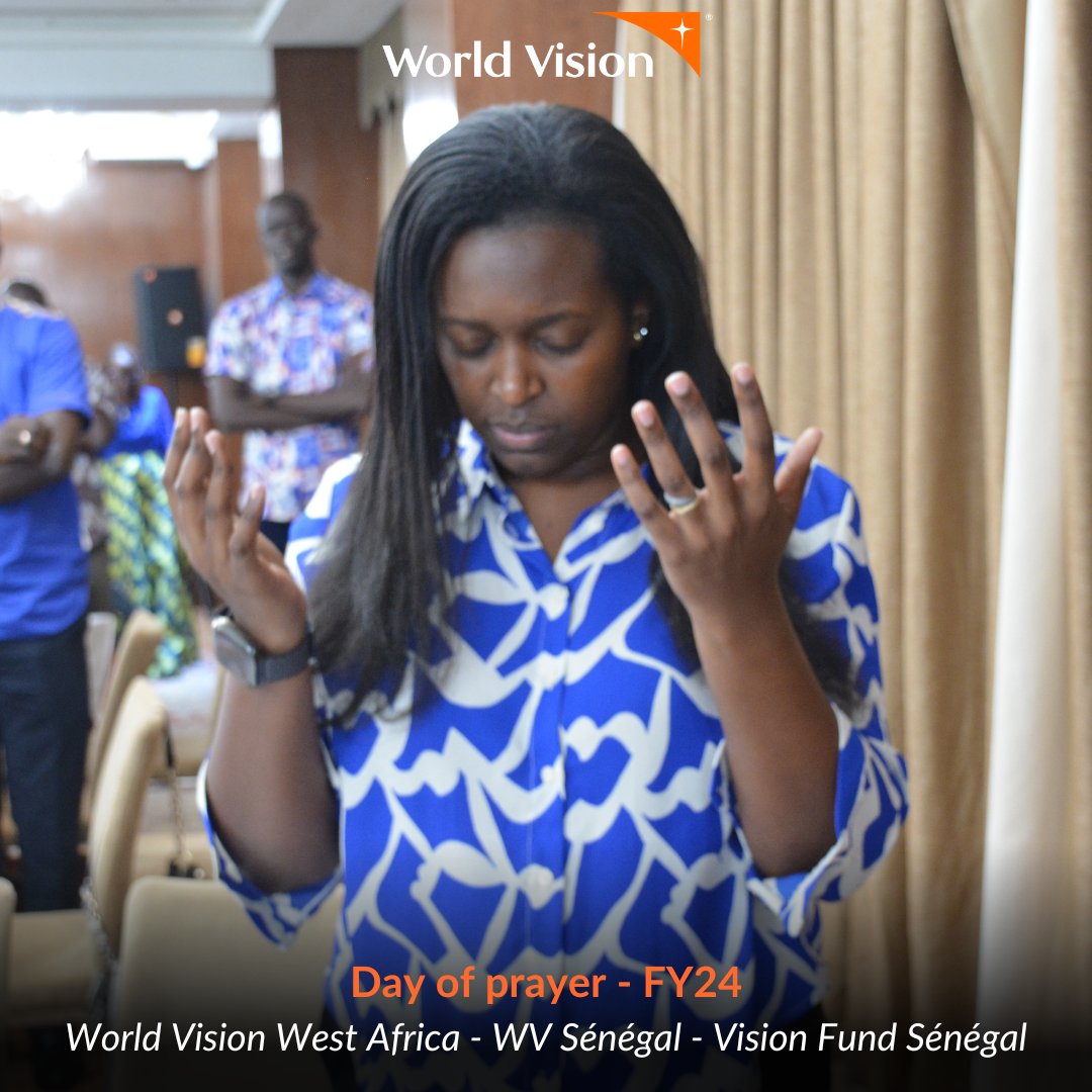 WorldVisionWARO's tweet photo. Une Journée annuelle de prière particulière (Day of Prayer). Merveilleuse année fiscale 2024 à tout le Staff !
- 𝙁𝙤𝙧𝙘𝙚 𝙚𝙩 𝙘𝙤𝙪𝙧𝙖𝙜𝙚 𝙚𝙣 𝘾𝙝𝙧��𝙨𝙩 (1 𝙋𝙞𝙚𝙧𝙧𝙚 5:10)
#DoP24  I  #JournéeDePrière2023 I  #UnionDePrière https://t.co/yoM2eX7C8j