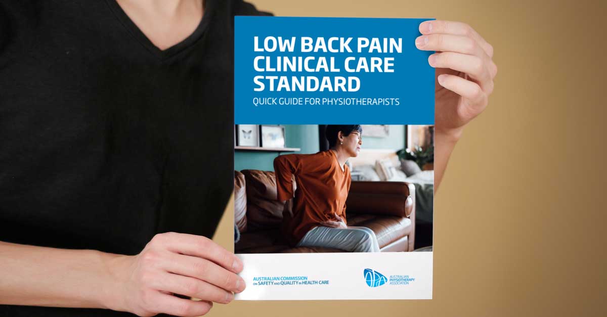 ACSQHC (@acsqhc) on Twitter photo OUT NOW FOR PHYSIOs | The Commission has partnered with <a href="/apaphysio/">Australian Physiotherapy Association</a> to create a Quick Guide for #Physiotherapists on the Low Back Pain #CCS.
Learn more about best practice in the early assessment and management of #lowbackpain. ow.ly/NWlC50PQV9Q #physiotherapy OUT NOW FOR PHYSIOs | The Commission has partnered with <a href="/apaphysio/">Australian Physiotherapy Association</a> to create a Quick Guide for #Physiotherapists on the Low Back Pain #CCS.
Learn more about best practice in the early assessment and management of #lowbackpain. ow.ly/NWlC50PQV9Q #physiotherapy