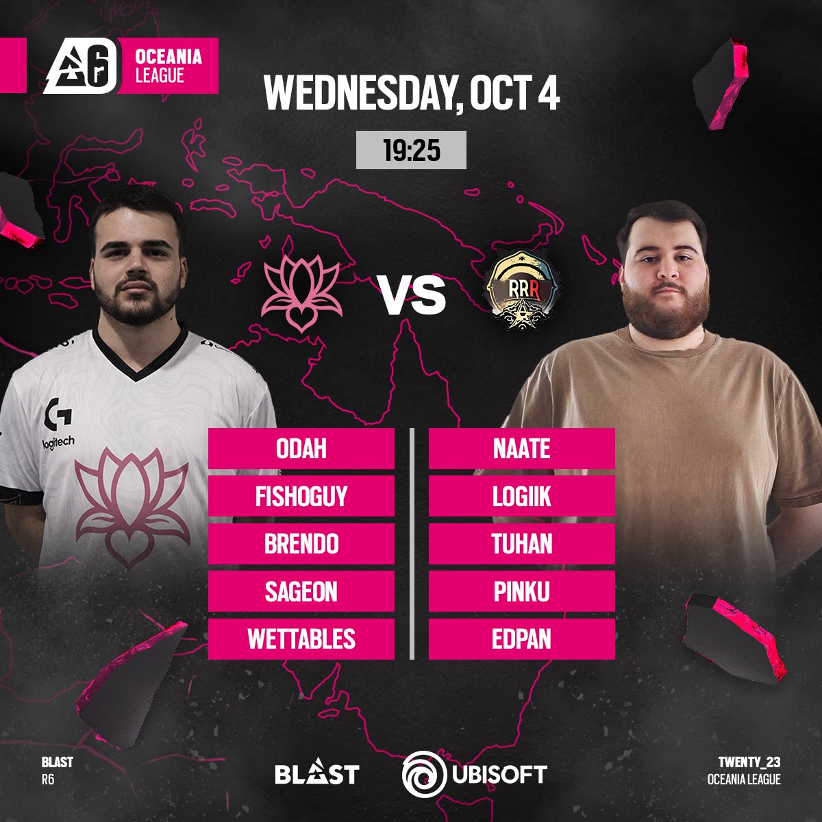 Team Bliss and Rapid Response Regiment go head to head on Wednesday! The winner will qualify for the BLAST R6 Major in Atlanta ✈️
