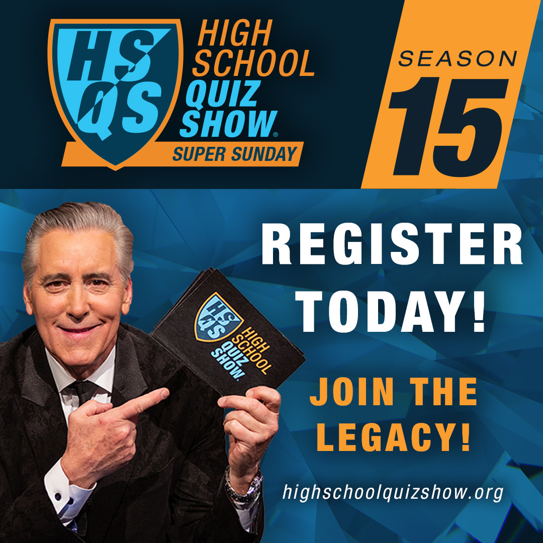 🔥 REGISTRATION IS NOW OPEN 🔥 

The #HSQS15 Super Sunday Qualifying Event is on November 5th! Register before November 1st at highschoolquizshow.org!