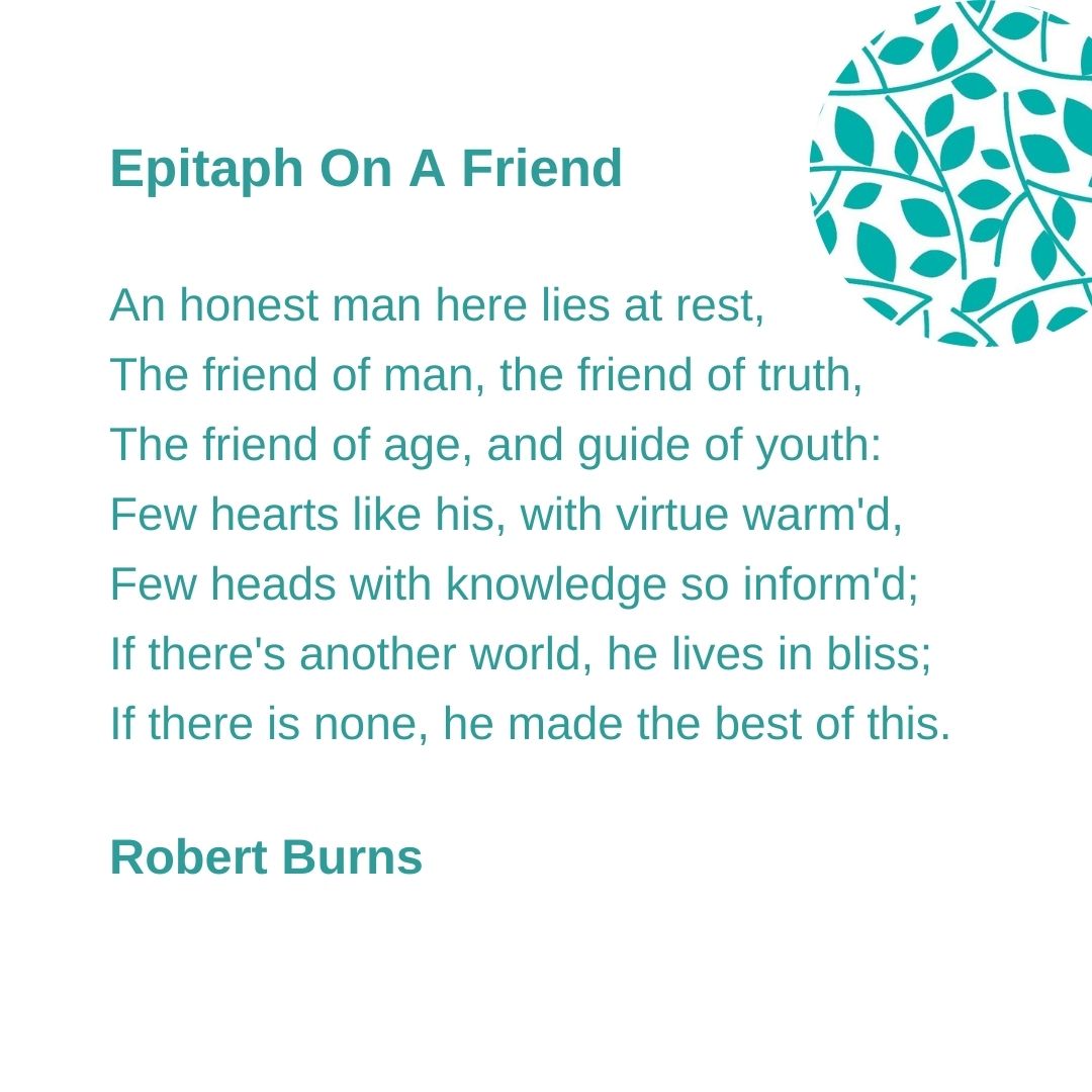 🍃When a great friend leaves us, the void left can be devastating. This poem from The Bard is full of respect and love for a friend lost.

#funeralreadings #funerals #dundee