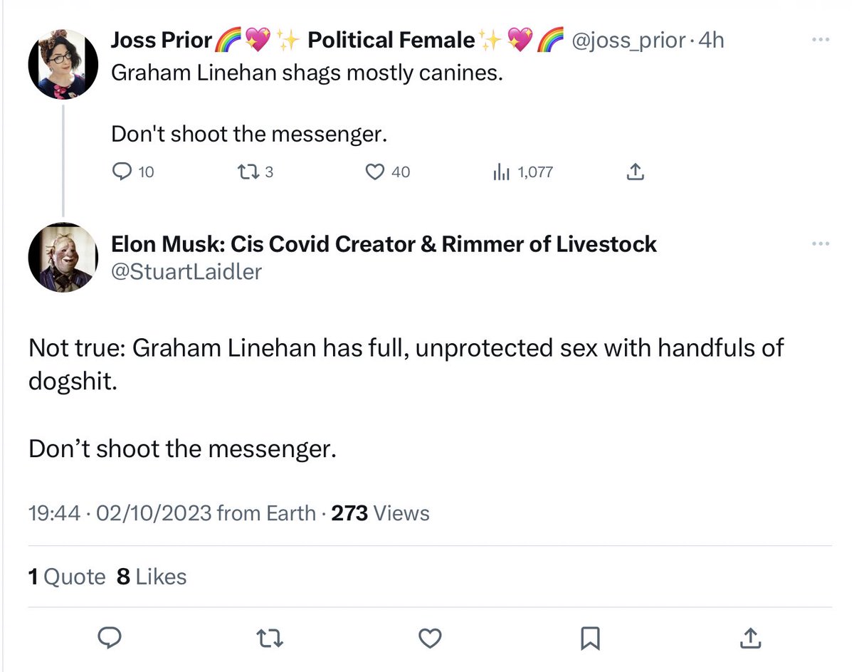 JammersMinde's tweet photo. There is something so wrong with these people.
#TransAbuse https://t.co/Jfe35nM8ho