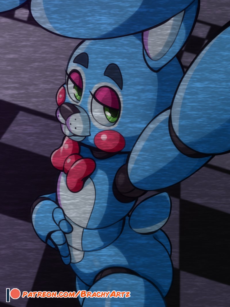 BrachyZoid's tweet photo. Wanted to share this Toy Bonnie again since I can't draw atm and it's spook month https://t.co/GOm1M5uURT