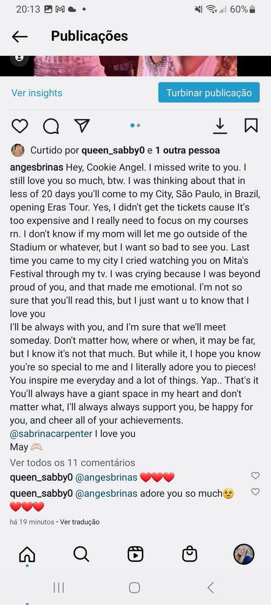 maym2yy_'s tweet photo. Hey, Cookie Angel. I love you. I made this for you cause I don't have words enough to tell how much I adore u. You're coming to my city, São Paulo, in Brazil, opening Eras Tour in a few days and I couldn't get the tickets, but hope I can see u out there anyways. @SabrinaAnnLynn https://t.co/mGIYqxAwPQ