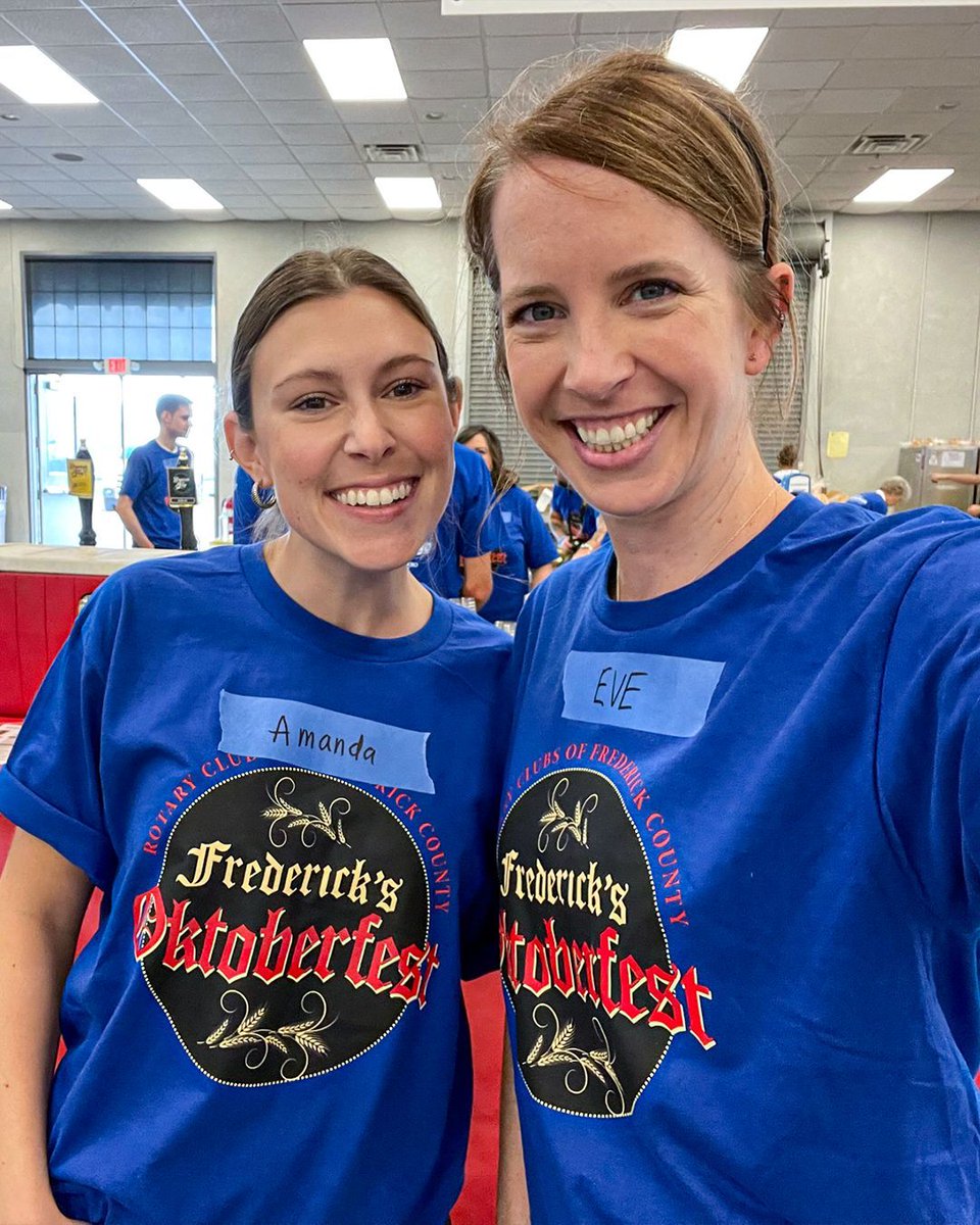 PosternAgency's tweet photo. Zicke zacke, zicke zacke, hoi hoi hoi! 🍻

Some of our team spent their weekend volunteering at Frederick's Oktoberfest! The event celebrates Frederick County’s German heritage for a weekend full of food and drink, and raises money to support many community causes. https://t.co/BFPDKjwCHo