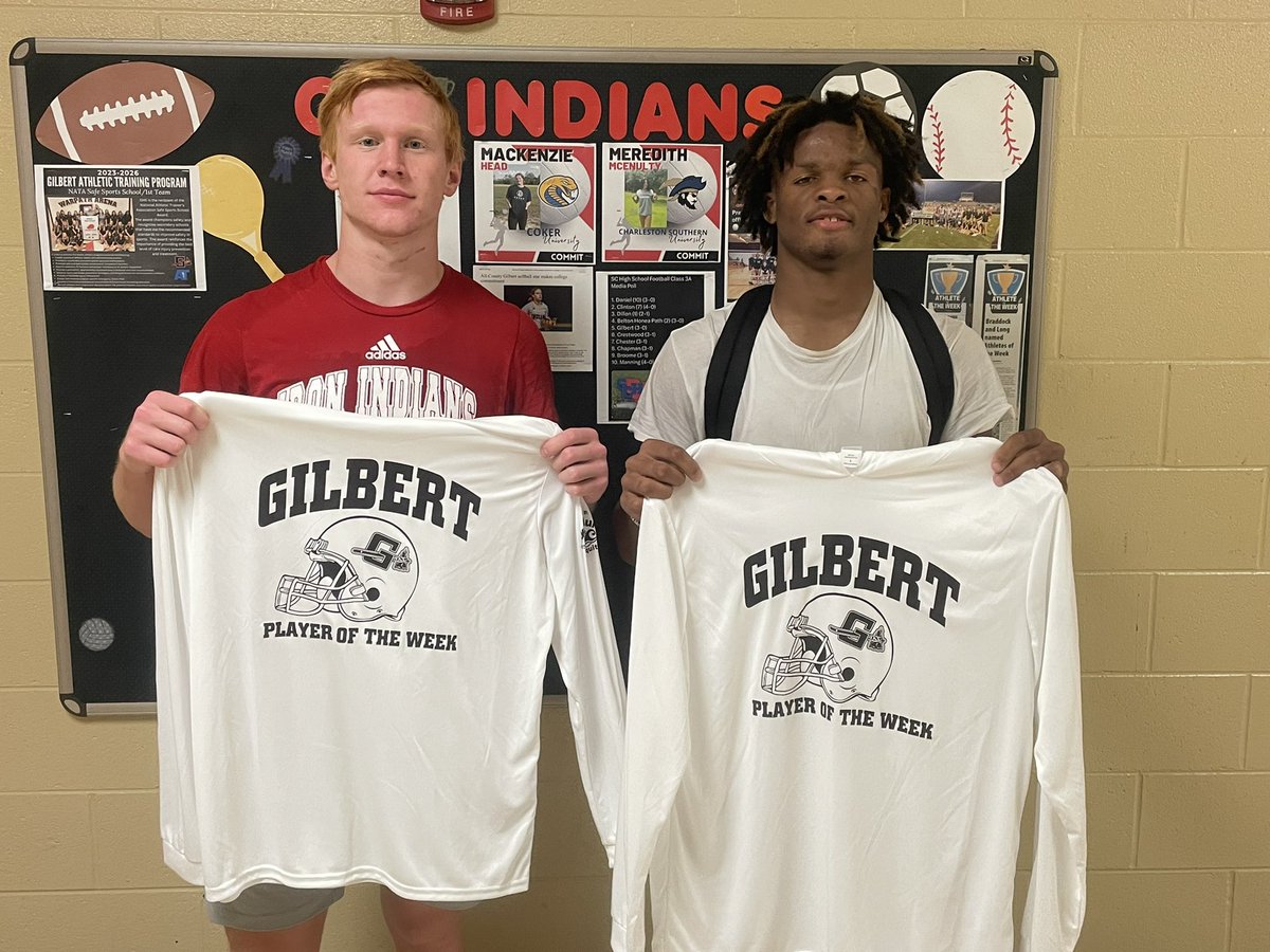 Congrats to Lake Murray Mosquito Players of the Week <a href="/caleb_strese/">Caleb Strese</a> 12 Tackles, 2 Sacks &amp; <a href="/TrevonWill14855/">Trevon Williamson</a> 159 yards rushing, 2 TDs. <a href="/gilbert_indians/">Gilbert Indians Football</a>