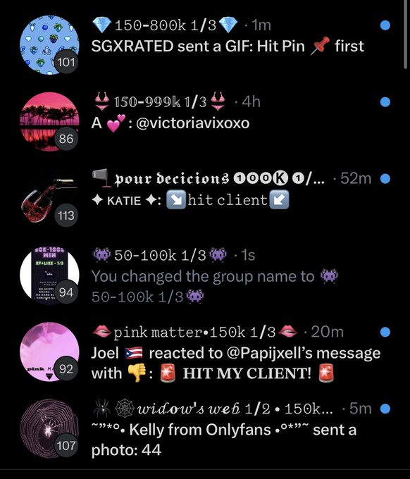 it&rsquo;s time for me to clean up all of my RT groups! there are over 20 to chose from of all min &amp; drop amounts