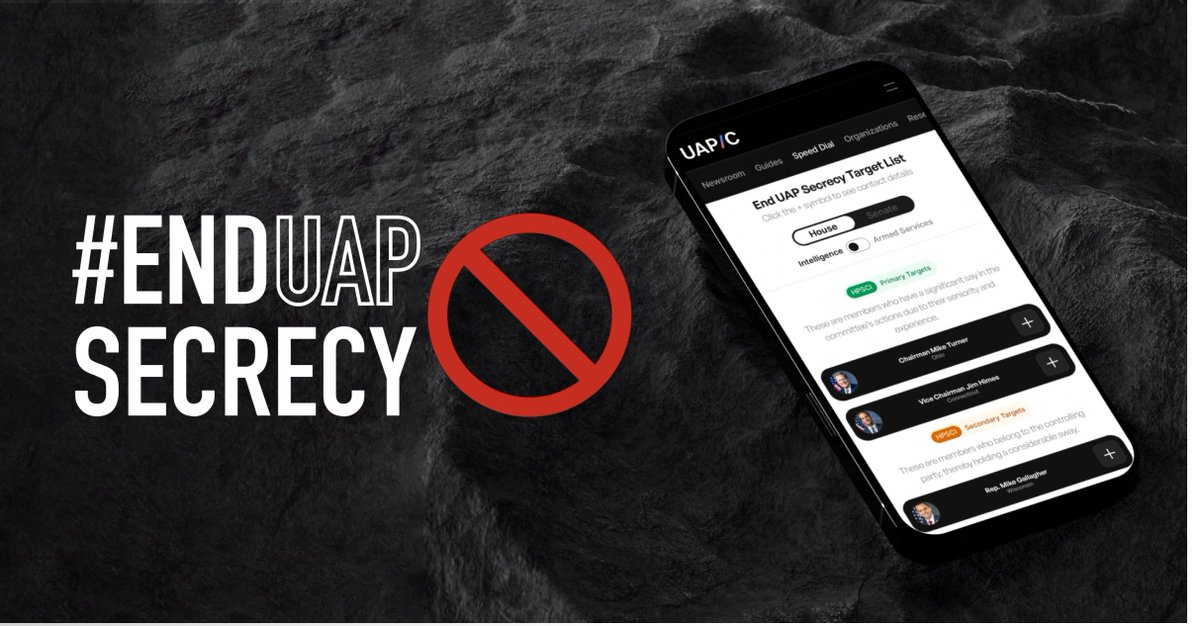 uapcaucus's tweet photo. 7/ 📢 So we must demand that Congress not only pushes for the UAP Disclosure Act but also revises the current UAP security classification guide. 

Let's add teeth to the tiger. 🐅

You can use #UAPSpeedDial to call your Senators and Reps today in minutes: https://t.co/IRIvBPORzL https://t.co/URfrnkysEL