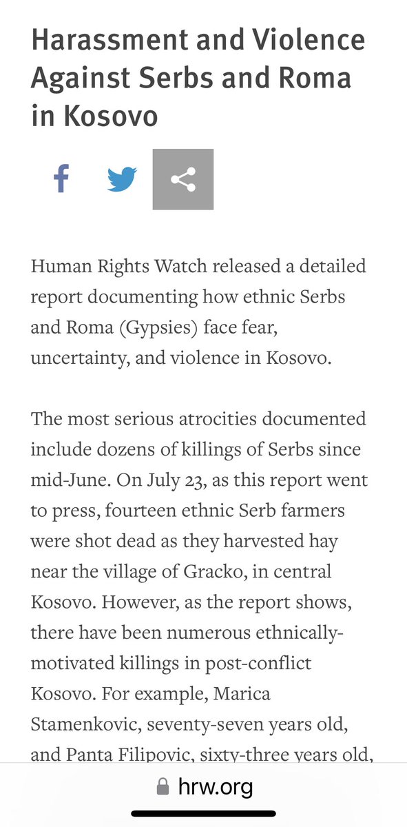 jbudjevacATwork's tweet photo. @PrelvukajAlbert @adriatikk @USInstitut83961 @DanielSerwer Engaging in personal attacks to discredit? Argumentum ad hominem is a logical fallacy. Address issues.

Serbs do not live like kings. They are being persecuted. 

HRW, UN, Minority Rights are international organizations. 
Not “my propaganda”. 

https://t.co/Zi5EbUhJJq https://t.co/xTiOA35XLn