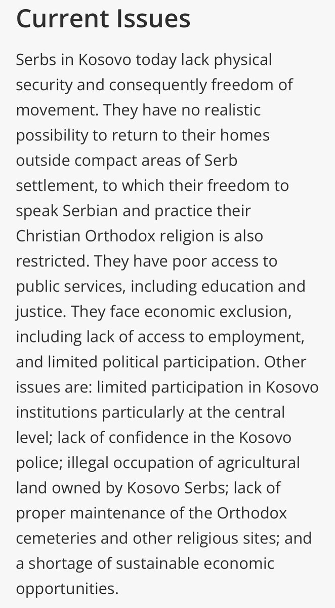 jbudjevacATwork's tweet photo. @PrelvukajAlbert @adriatikk @USInstitut83961 @DanielSerwer Engaging in personal attacks to discredit? Argumentum ad hominem is a logical fallacy. Address issues.

Serbs do not live like kings. They are being persecuted. 

HRW, UN, Minority Rights are international organizations. 
Not “my propaganda”. 

https://t.co/Zi5EbUhJJq https://t.co/xTiOA35XLn