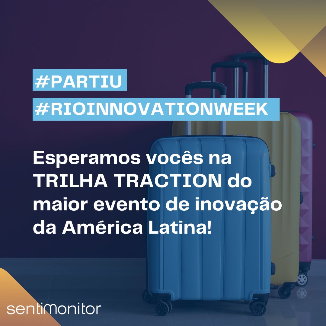 sentimonitor's tweet photo. O #RioInnovationWeek começa amanhã e estamos com tudo pronto para participar do maior #evento de #inovação da América Latina!

👉03/10 - te esperamos no Armazem 3, no Pavilhão Sociedade 5.0
👉06/10 - nosso stand será no Open Innovation Alley, no Pavilhão Open Innovation. https://t.co/dFR3G9Lo0p