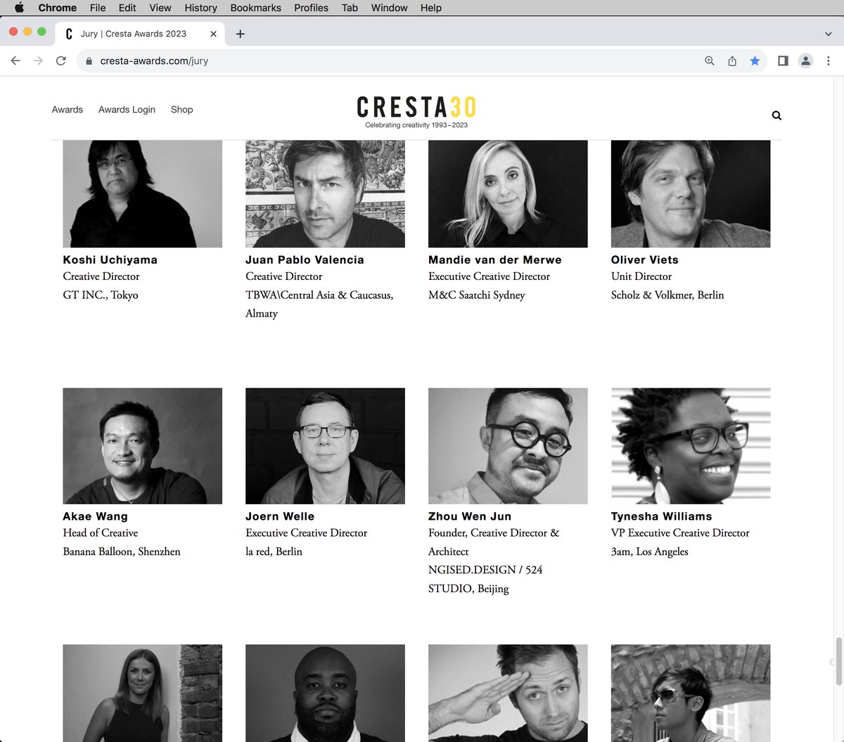 ZhouWenJun524's tweet photo. Honor as @CrestaAwards Official Judge again. 

CRESTA Awards 30th Anniversary:
https://t.co/j6R0iPT7Eh

#design #advertising #Creative #creativity #ZhouWenJun #周文君 #jury #judge https://t.co/As3Z7dMvyQ