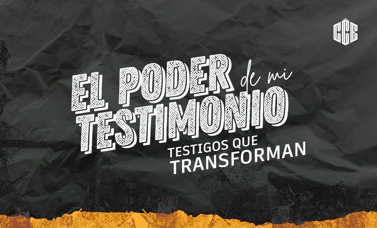 CCE_oficial's tweet photo. Nueva Serie de Mensaje
EL PODER DE MI TESTIMONIO
Prs. Ale y Maria Chamorro

#CCEPlottier
#CristoElPlanPerfecto
#ElPoderDeMiTestimonio https://t.co/Ya86aeiHLo