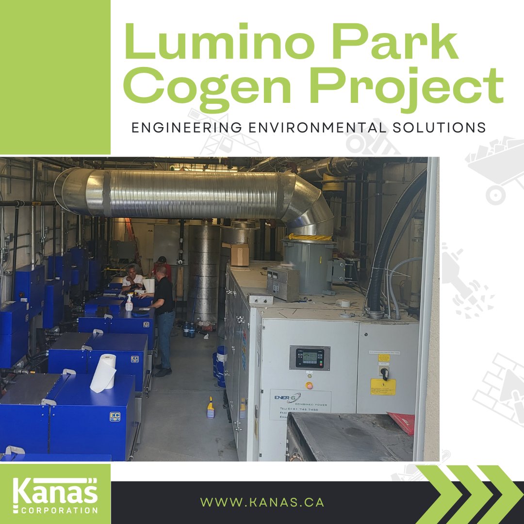 KanasCorp's tweet image. A recap on our recently completed #cogen system at Lumino Park!