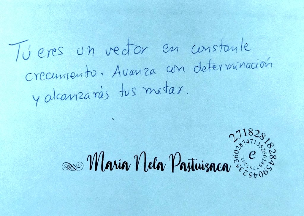 NelaPastuizaca's tweet photo. Preparando notitas para mis estudiantes... Mi letra no es la más bonita pero espero que les guste.☺️
#ProfeInspirada https://t.co/bmmvyyluFk