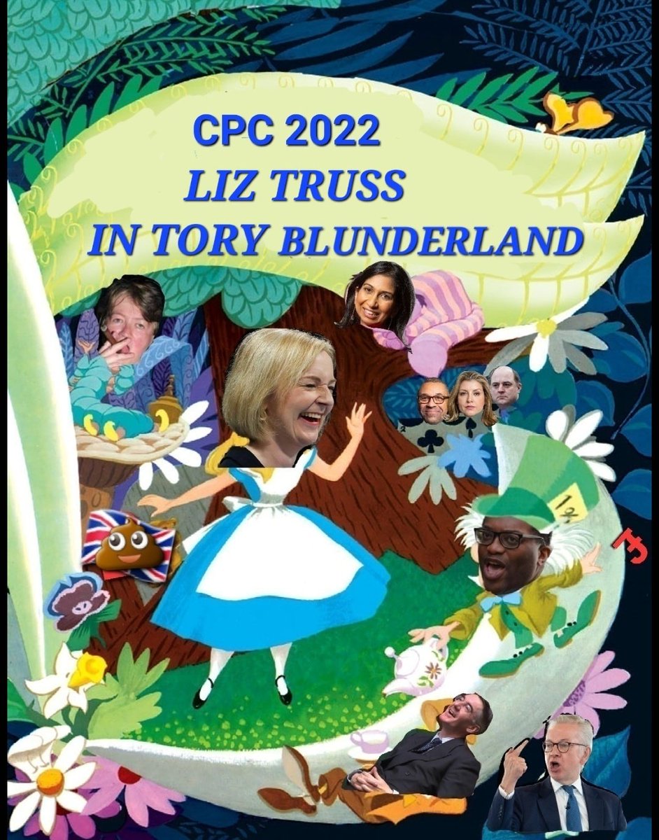TheGameVeda's tweet image. Liz Truss with her plan to Make British Mortgages Grow Again 

Fantastic #CPC2023 is even loonier than #CPC2022