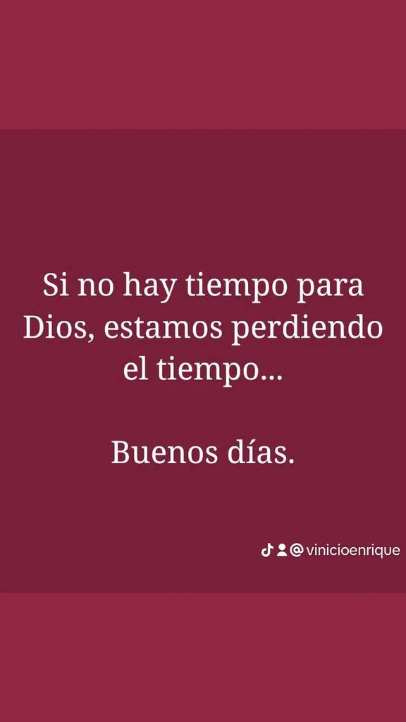 El tiempo es sagrado...