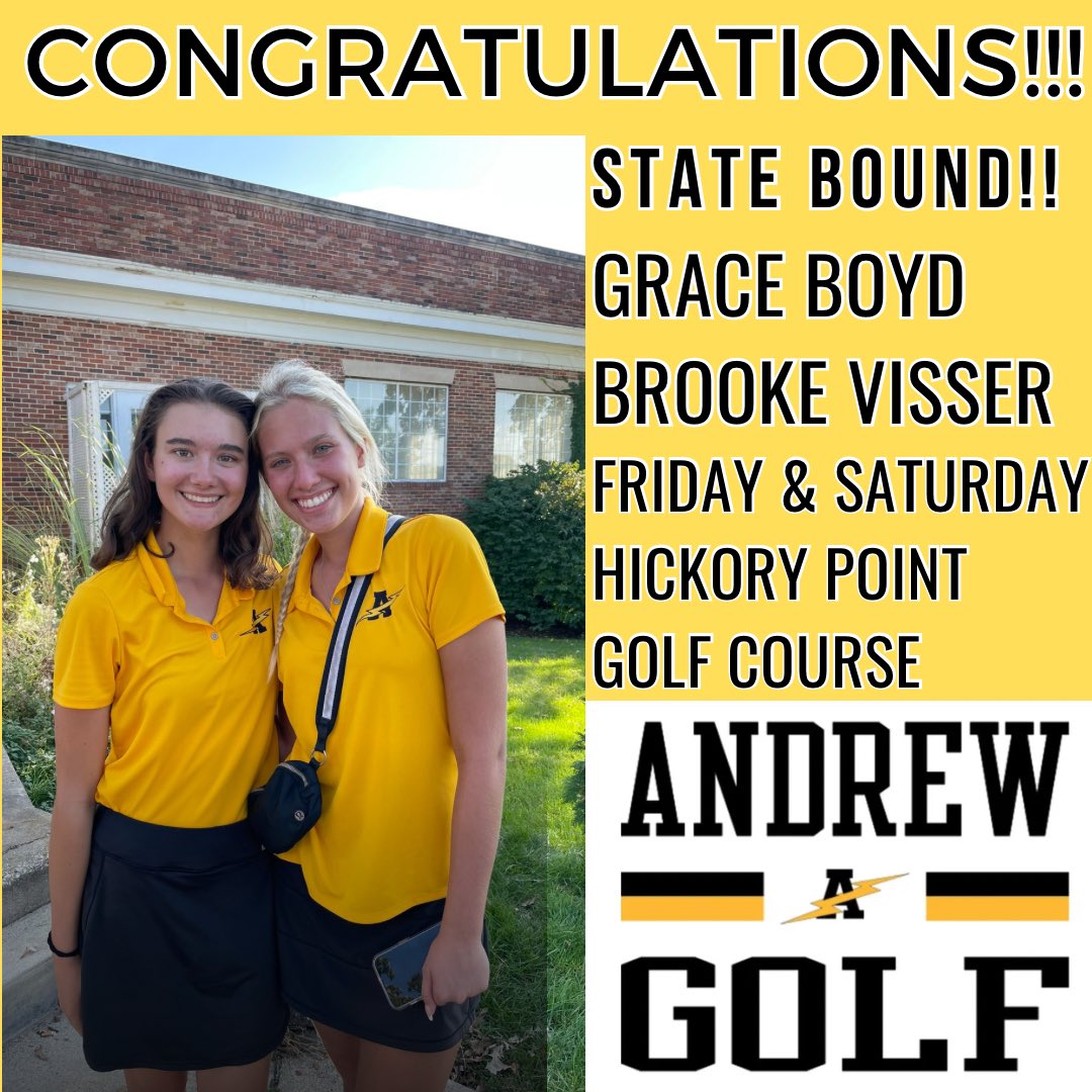 The season continues for <a href="/AndrewGirlsGolf/">Andrew Girls Golf</a> 

Get ready for a state send off this week!