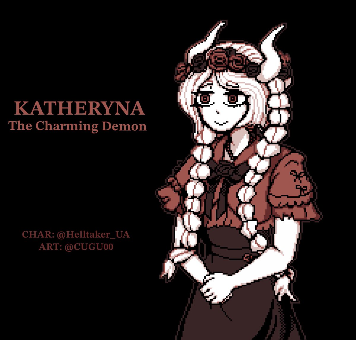 Cugu00's tweet photo. Last character I’ll add to the game, from my Ukranian translators @Helltaker_UA
#HellScaper #HelltakerFanart #HelltakerArt #Helltaker https://t.co/vAnh1PYJyy