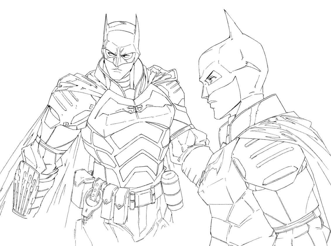 The Batman stylization exploration for the short animated promo from early 2022.  #TheBatman