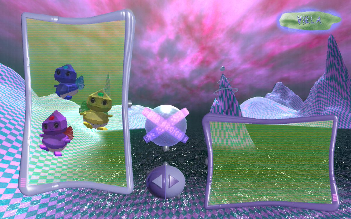 idyllvisions's tweet photo. yay more website work. this is the WIP of the portfolio featuring 3D renders as sprites and a fully 3D background. i used to dread UI work but this project has completely turned that around :)) https://t.co/IC6ru7O8BA