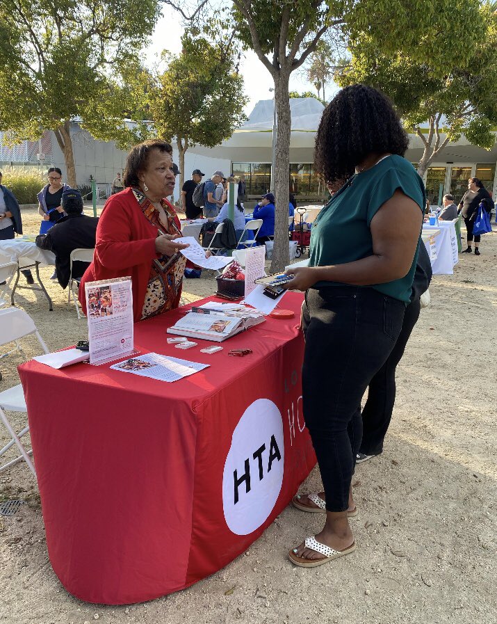 LosAngelesHTA's tweet photo. Every day, HTA offers life-changing training programs &amp; pathways to #careers in #hospitality w/well-paying #unionjobs. Proud to meet the community at East San Gabriel Valley AJCC at Youth@Work Expo. Thank you Supervisor @HildaSolis for your leadership &amp; support! #HTALosAngeles https://t.co/HN0qC2C1gr