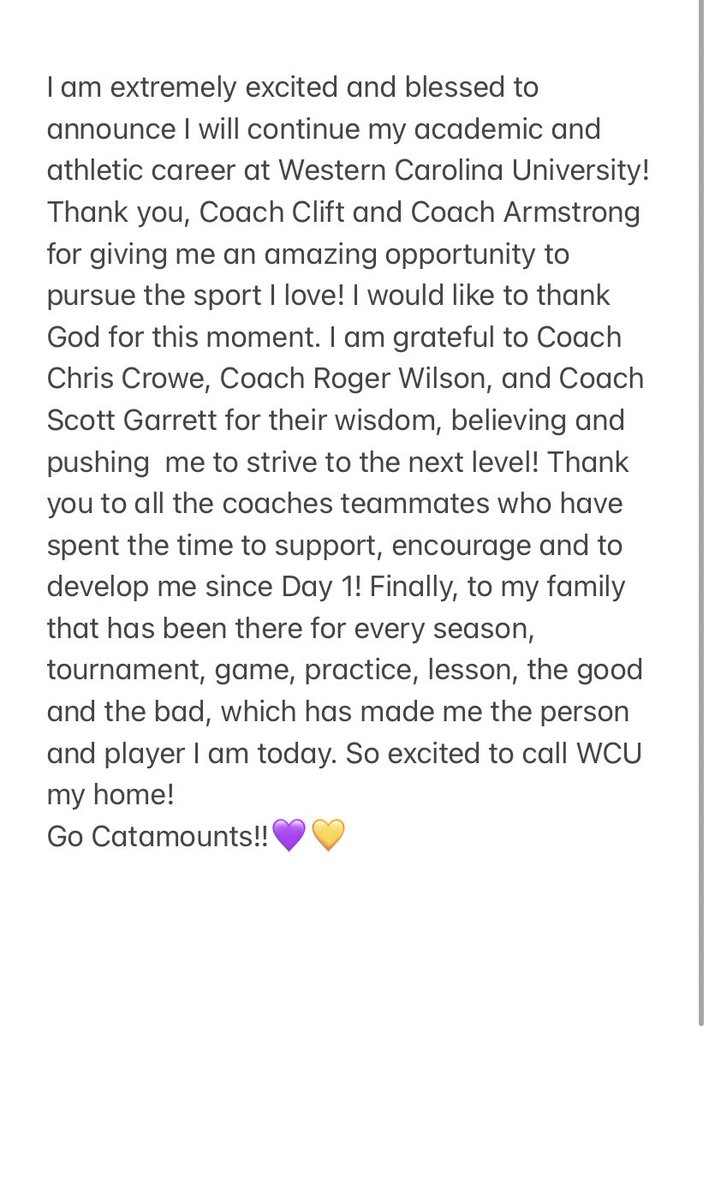 TatumMartin02's tweet photo. Go Catamounts!!💜💛 https://t.co/Gezm9frSSh