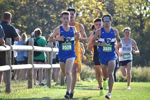 NCAATrackField's tweet photo. Keepin' the pace 🔵

#NCAAXC x 📸 @CreightonXC 
https://t.co/6U1KF3ZIRa