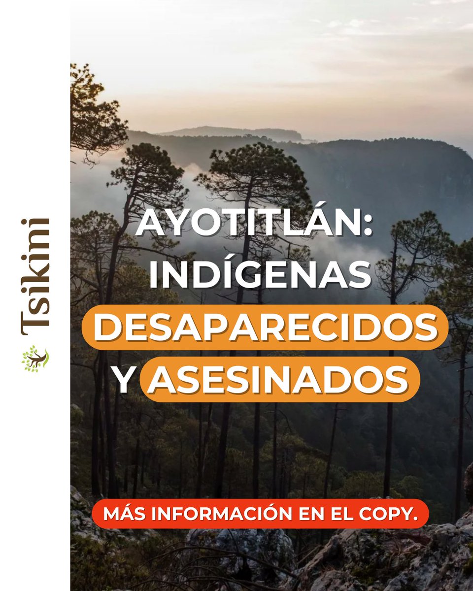 La comunidad indígena de Ayotitlán 🪨 en México ha padecido la desaparición y asesinato de sus líderes e integrantes.  
¿Qué hace falta para hacer justicia? ⚖️

Lee la nota completa en: loom.ly/71_Rj9w
#DefensoresDesaparecidos
<a href="/MongabayLatam/">Mongabay Latam</a> <a href="/quintoelab/">Quinto Elemento Lab</a> <a href="/DesaparecerEnMx/">adondevanlosdesaparecidos.org</a>