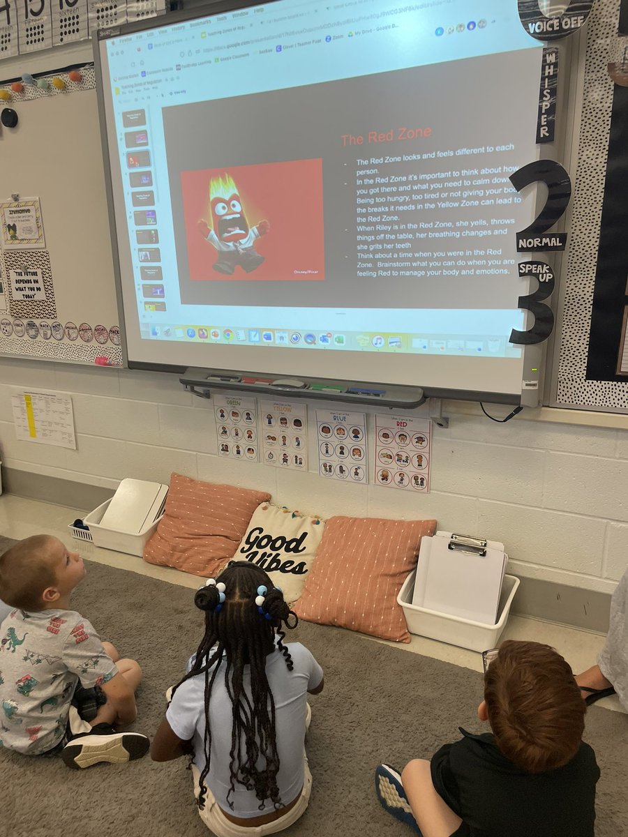 CEStingrays's tweet image. We loved kicking of Zones of Regulation week with learning about the red zone! #ceproud