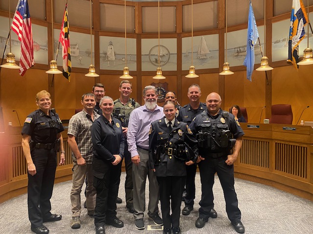 havredegrace's tweet photo. This evening, the City of Havre de Grace was honored to swear in Officer Abigail Schaeffer as our newest member of the Havre de Grace Police Department. https://t.co/liS0s5THPe