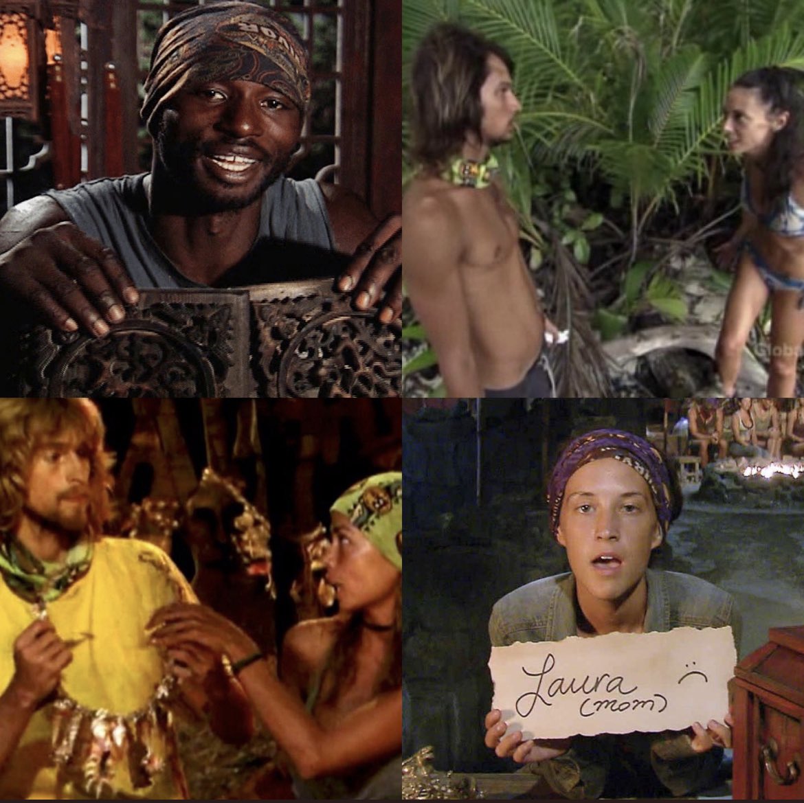 SurvivorQuotesX's tweet photo. After 44 seasons of #Survivor there’s 4 key moments that the show never ever lets anyone forget. #BigMoves https://t.co/ZAgIEEwLKP