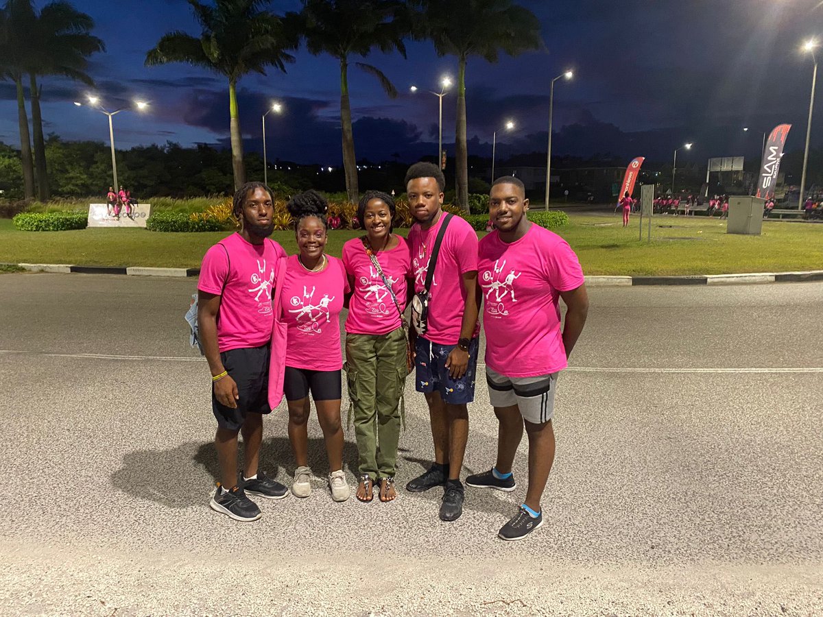 BYDC246's tweet photo. Walking for The Cure! 

The Barbados Youth Development Council Executive participated in the Barbados Cancer Society, Breast Screening Program, Walk for the Cure 2023, 5k Run/Walk 🏃🏾‍♂️🏃🏽‍♀️🚶🏿‍♂️🚶🏾‍♀️

#WalkForTheCure
#BreastCancerAwareness https://t.co/wI7plDXaT5