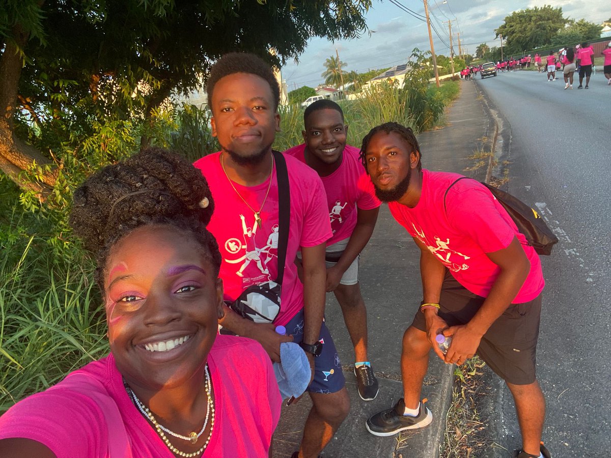 BYDC246's tweet photo. Walking for The Cure! 

The Barbados Youth Development Council Executive participated in the Barbados Cancer Society, Breast Screening Program, Walk for the Cure 2023, 5k Run/Walk 🏃🏾‍♂️🏃🏽‍♀️🚶🏿‍♂️🚶🏾‍♀️

#WalkForTheCure
#BreastCancerAwareness https://t.co/wI7plDXaT5