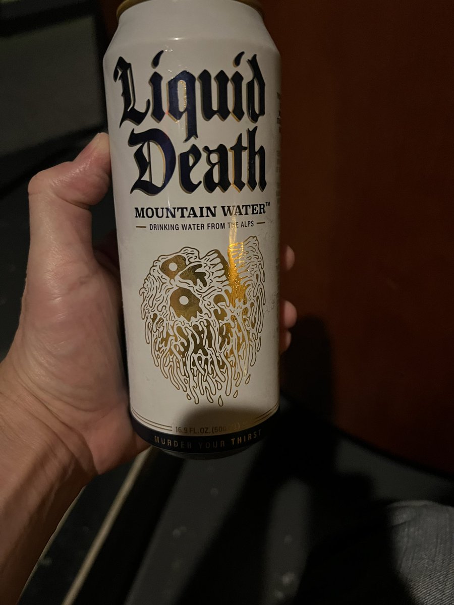 StephenPakula's tweet image. This water is trying very hard to be as badass as possible. I mean, it’s fine water, but dial it back a little…