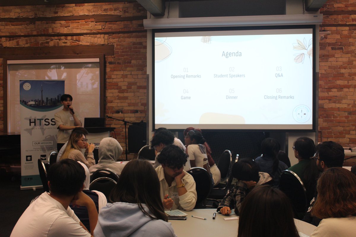 htssociety's tweet photo. We had so much fun at the HTSS Welcome Event! Thanks everyone for coming out and making it fun! @HTMtorontomet @FDimanche https://t.co/Bqso1Czotb