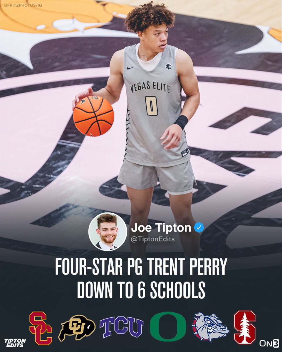 NEWS: Trent Perry, On3’s No. 36 overall player in the 2024 class, tells me he’s down to six schools. The 6-4 PG breaks down each of his finalists: on3.com//news/trent-pe…