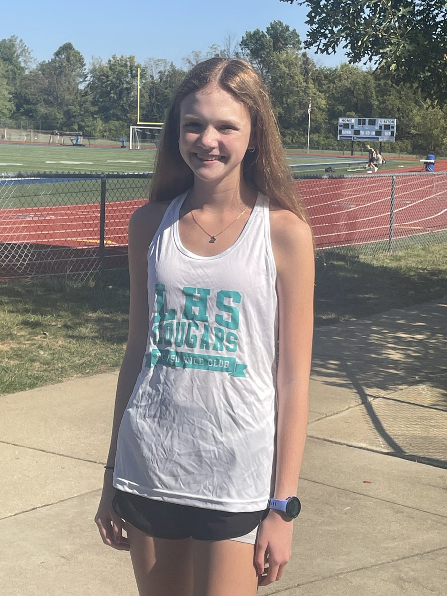 Olivia is awarded the 750 mileage tank today! Olivia is a multi-sport athlete. She’s juggling Cheerleading and XC at the same time!  Way to keep hammering!