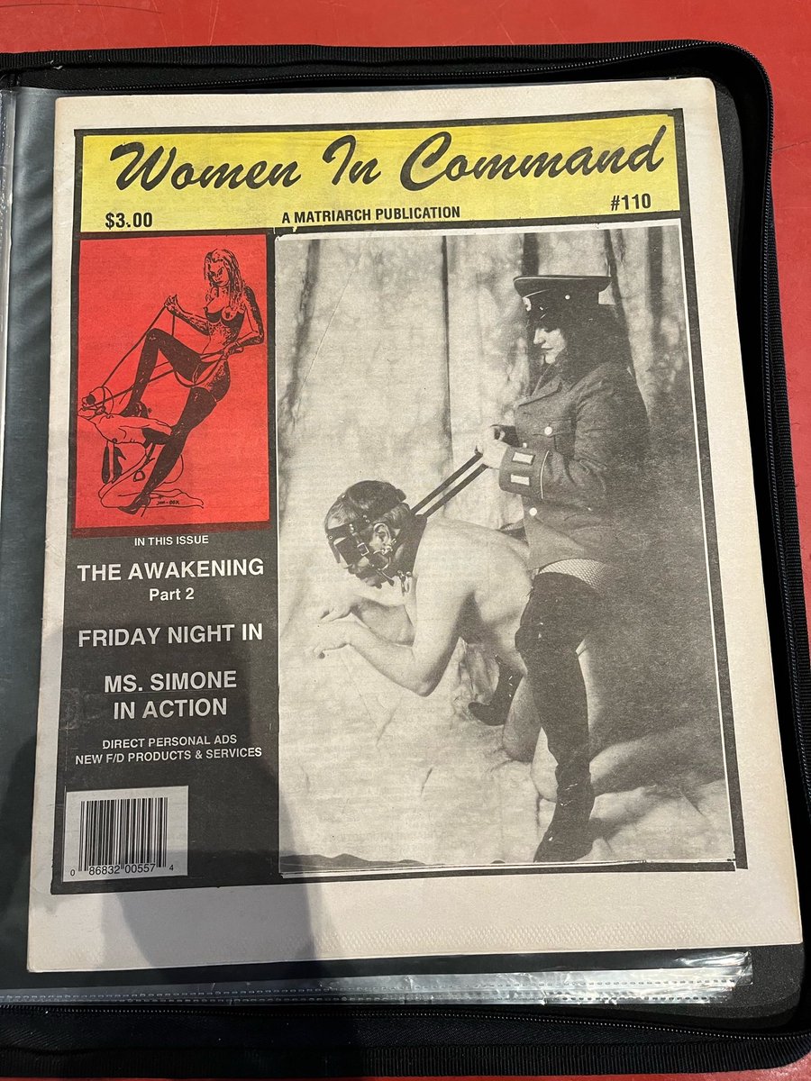 chicagomistress's tweet photo. Thanks to @TaraIndiana for spotting this issue of #womenincommand with myself on cover at @MOCAlosangeles  during #kinkout exhibit
  Also in issue were her and @Simone_Justice plus few more. Probably circa 1997? https://t.co/mHlio1uYHT