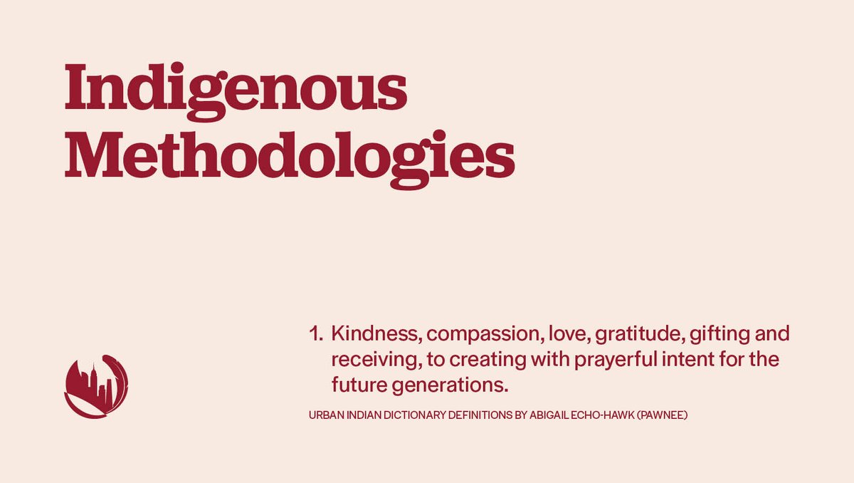 TheUIHI's tweet photo. What do we mean when we say we do things in a "Native Way?"
Check out our term "Indigenous Methodologies" from our Urban Indian Dictionary to find out.
#UrbanIndian #UrbanNative #DecolonizeData #Indigenous #Native #PublicHealth https://t.co/twwZOfoHDk