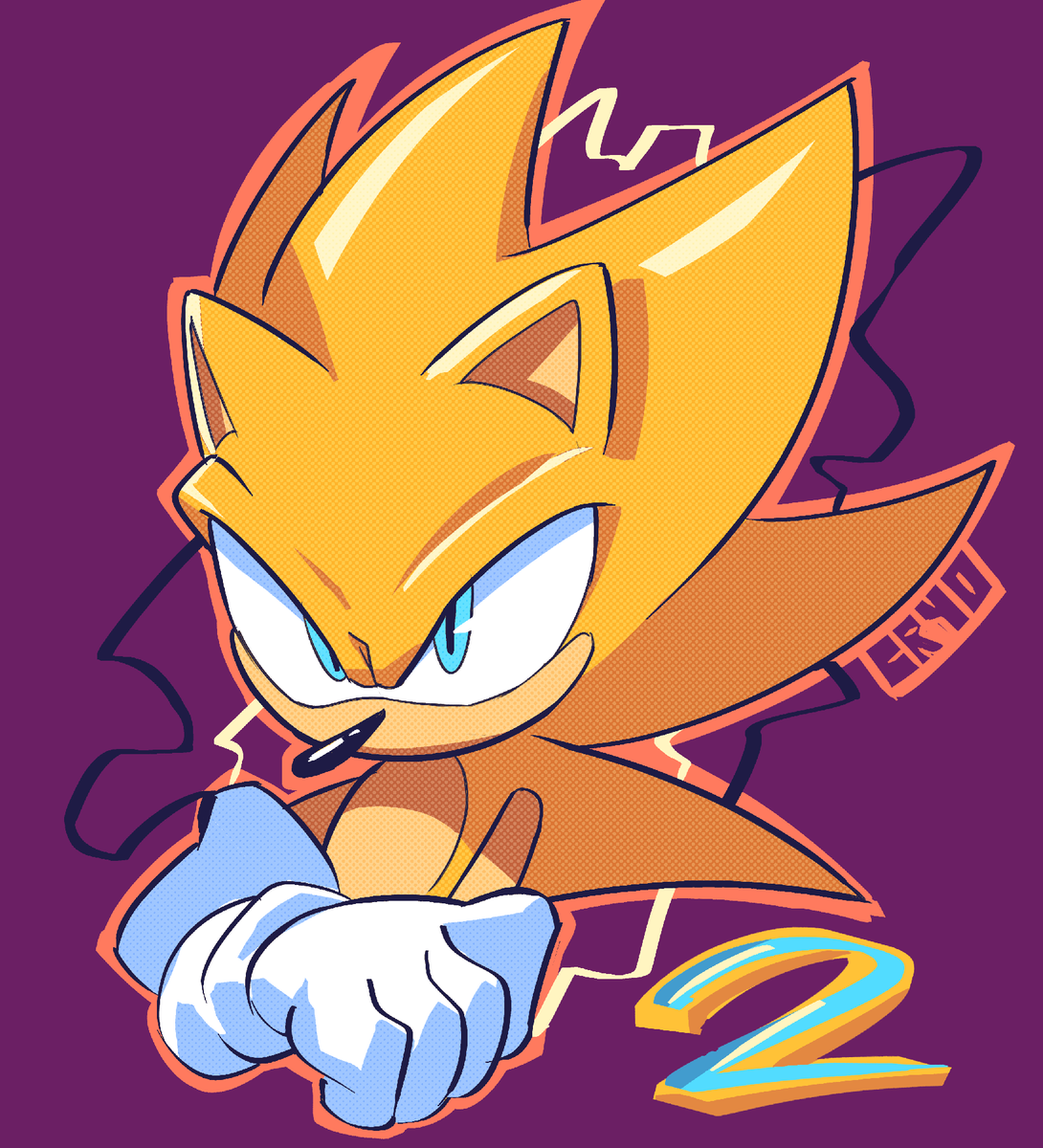 「Super Sonic 2 doodle #SonicFrontiers」|CryoGXのイラスト