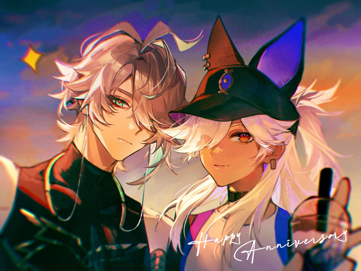 #haino #アルセノ
Might be a little late but happy 🌱⚖️ anniversary!